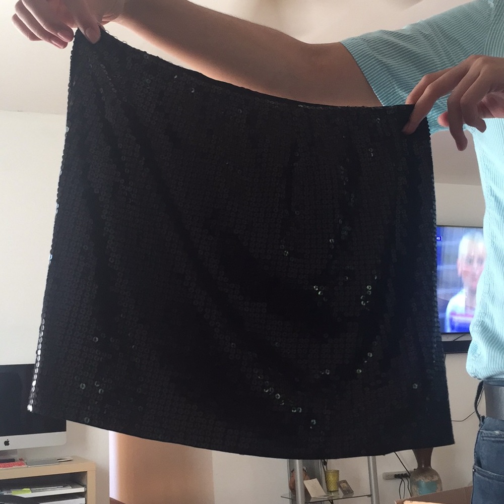 Sequin black skirt